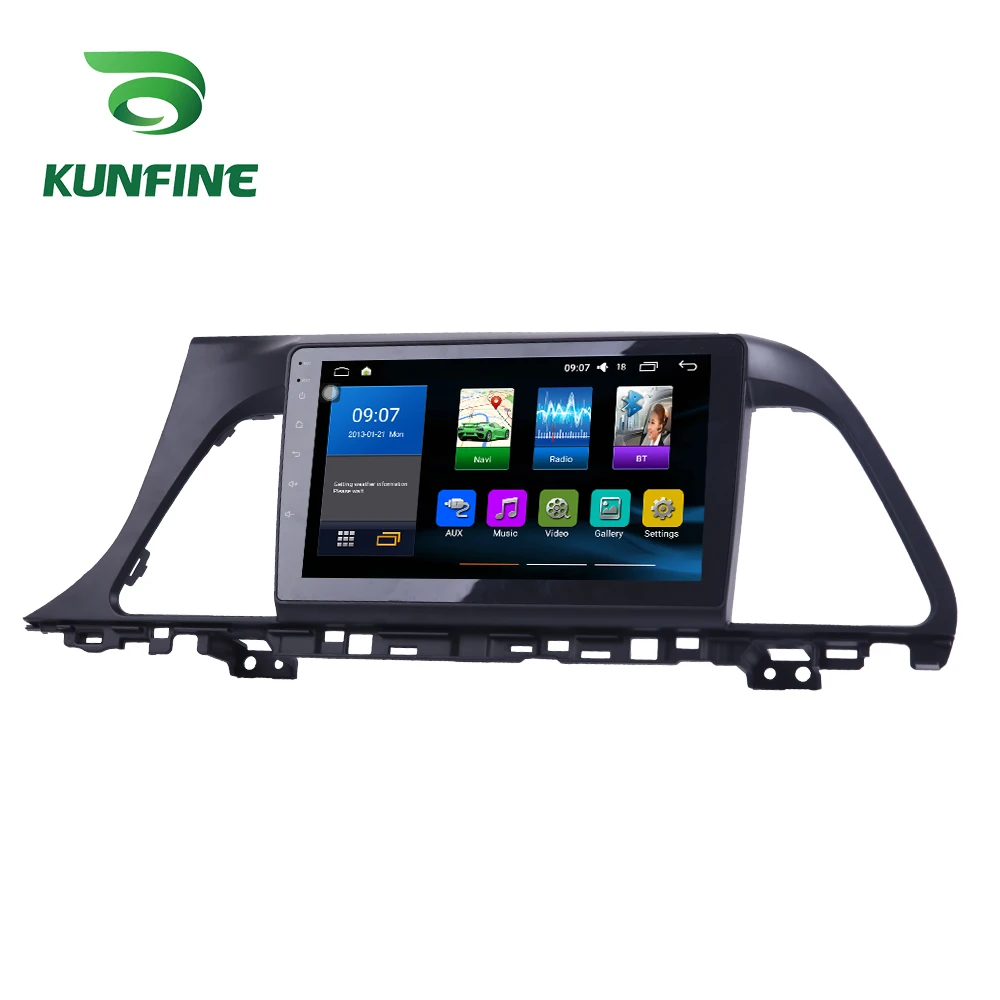 Discount Octa Core 1024*600 Android 8.1 Car DVD GPS Navigation Player Deckless Car Stereo for Hyundai  Sonata 2015-2017 Radio 6