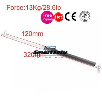 

Free shipping 2pcs/lot Gas Spring 13KG/28.6lb Force 120mm*320mm Gas Spring Damper for Furniture Car 120mm Stroke Gas Strut 320mm