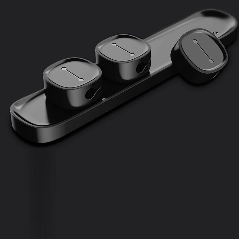 VAORLO Кабельный органайзер USB устройство для сматывания кабеля гибкий кабель управление зажимы держатель кабеля для мыши наушники
