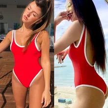 Мода бикини сексуальный пляжный купальник цельный купальник с открытой спиной женский Монокини плюс размер лоскутное шитье