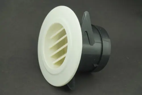 

70mm Mount Dia ABS Plastic Air Vent Outlet Grille Wall Round Ventilation Cover