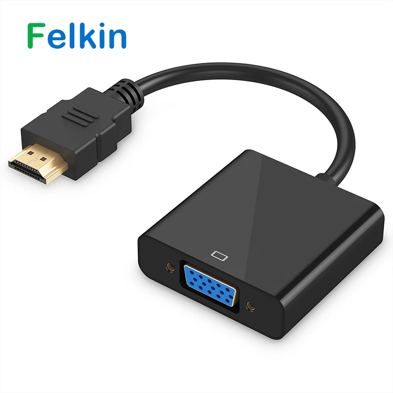 Felkin HDMI VGA адаптер кабель 1080 P видео конвертер цифро аналоговый аудио для HDTV ПК