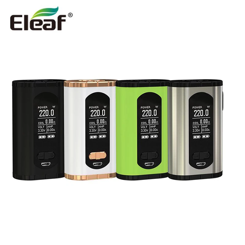 

Original Eleaf Invoke 220W Box MOD larger 1.3-inch Display Support ELLO T Tank RTA RBA Vaporizer
