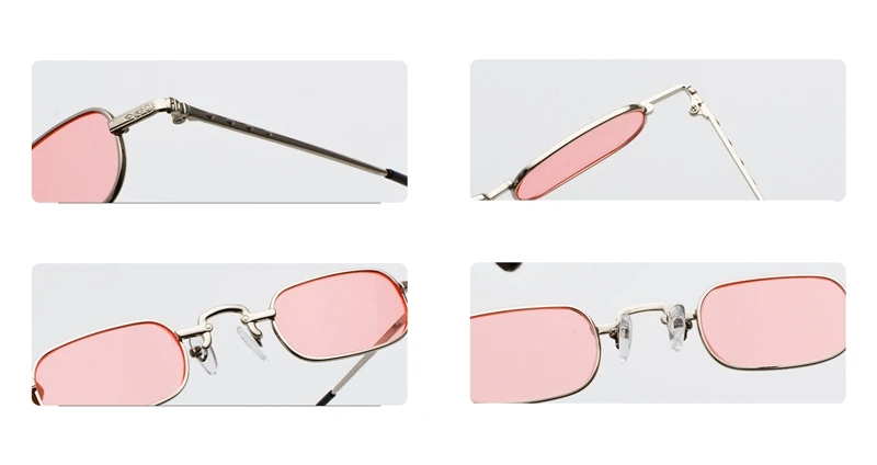 Peekaboo маленькие узкие прямоугольные солнцезащитные очки для мужчин ретро прозрачные линзы металлическая оправа мужские солнцезащитные очки для женщин квадратные черные