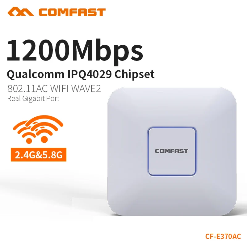 COMFAST 1200 Мбит/с реального гигабитный маршрутизатор Wi Fi точка доступа 2,4 ГГц + 5,8 беспроводной AP поддержка Openwrt маршрутизаторы CF-E370AC
