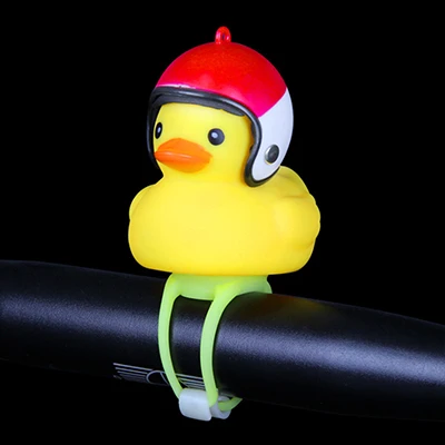 Sale New bicycle bell yellow duck bicycle helmet light bike motorcycle bell child bike handlebar horn light Ring Bike Accessories 10