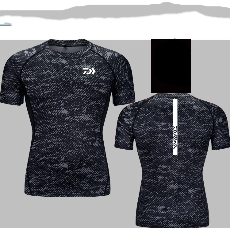 

DAIWA DAWA Summer Outdoor Sports T Shirt Fishing Shirt Short-Sleeve Quick-Drying Breathable Fishing Clothes Fish Shirts