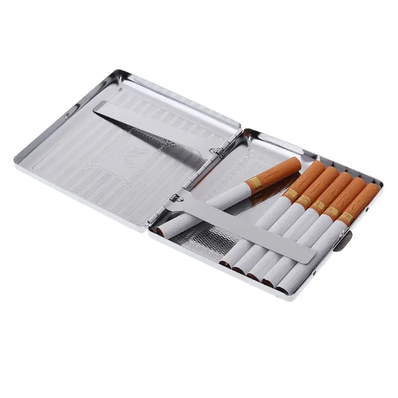 Нержавеющая сталь 20 штук сигарета держатель для табака чехол для хранения Карманный ящик
