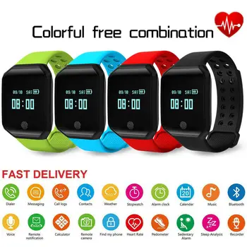 

Z66 Smart Bracelet Watch Waterproof Heart Rate Blood Pressure Monitor Fitness Tracker Bluetooth Health Smartband For Android IOS