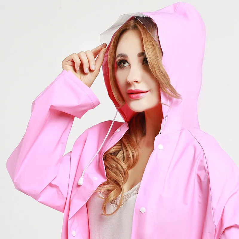 Free Shipping 3 color Sale Clear Waterproof RainCoat Women