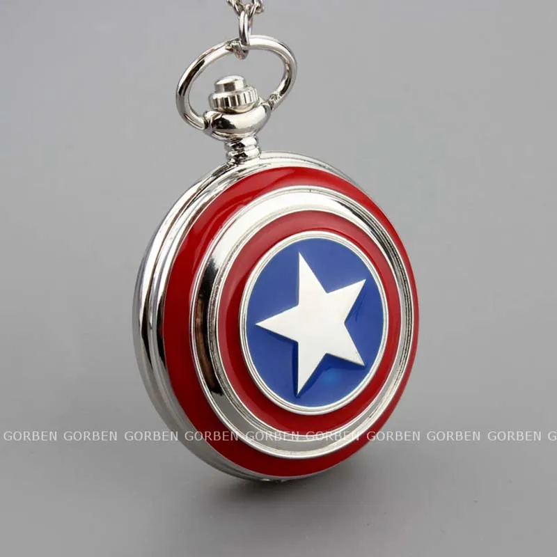05 Captain America Pocket Watch