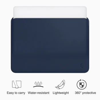 

Wiwu Laptop Sleeve For Macbook Air 13 Inch Water-Resistant Pu Leather Case For Macbook Pro 13 15 Inch Ultra-Slim Laptop Bag Case