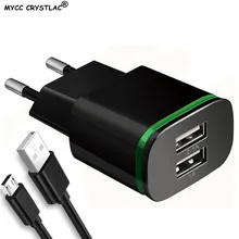 5 в 2.1A USB зарядное устройство с европейской вилкой для быстрой зарядки Xiaomi mi 4 4C 5 5C 6 mi X MAX 2s Red mi 4 4A 4X5 дорожное настенное зарядное устройство для мобильного телефона