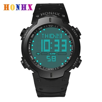 

HONHX 2020 Luxury Brand Men Sports Watch Military LED Digital Watch Waterproof Stopwatch Date Rubber Wristwatch Relogio Clocks