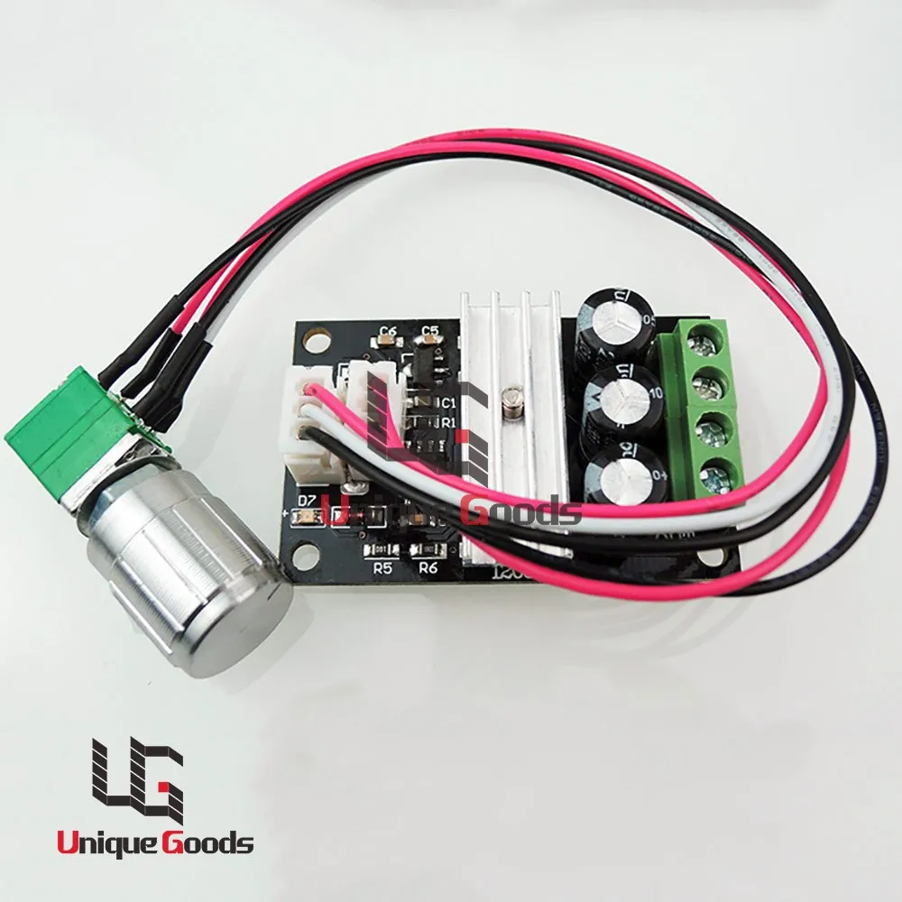 Low Price 6V 12V 24V 3A 80W PWM DC Motor Speed Controller Forward Reversible Switch Free Shipping 