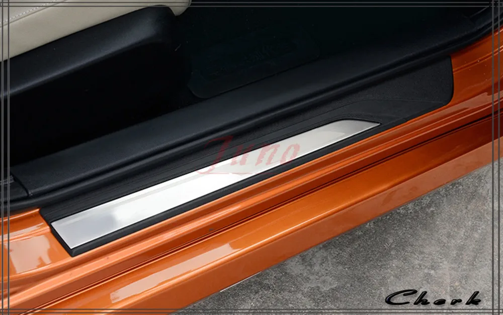 4 шт. автомобильные аксессуары для Honda Civic 2016 2017 светодиодные накладки на порог