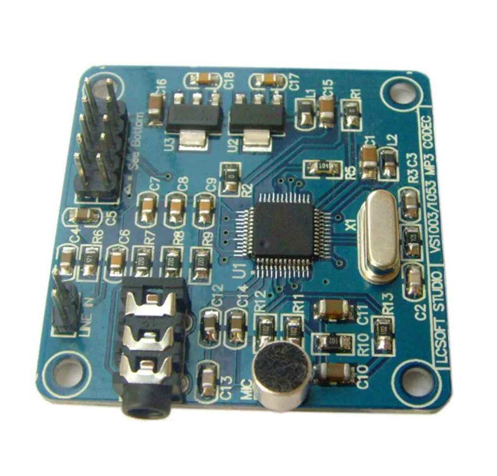 

43.5mm x 28.8mm LD3320 Sl-ASR Module with Oscillator Speech Recognition Module with Microphones