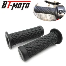 6 видов цветов 22/24 мм Винтаж резиновые ручки для мотоцикла Handbear рукоятка Подходит для Honda Yamaha Harley Kawasaki квадроцикл Suzuki Ducati