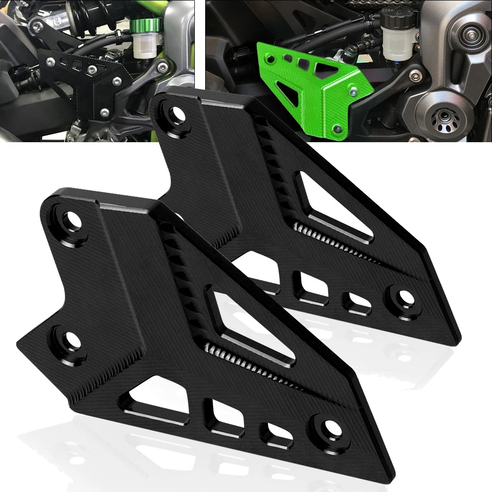 Foot Peg Heel Protection Film Mount Heel Guard Protector for Kawasaki Z900 2017 2018
