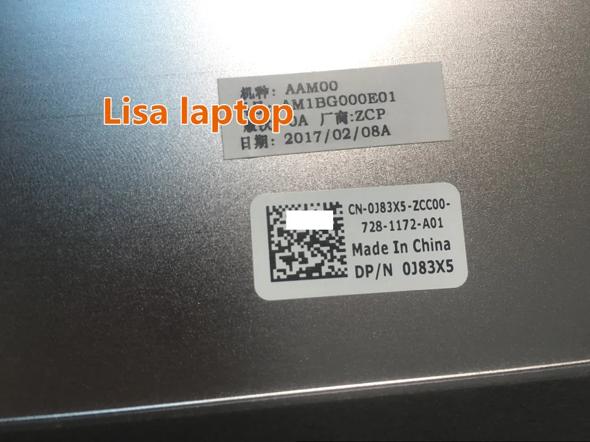 Для Dell XPS 15 9550 XPS15 9560 чехол для ЖК-панели верхняя крышка чехол 0J83X5 J83X5