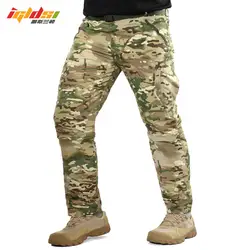 Для мужчин тактический армия камуфляж Съемная брюки Для мужчин быстросохнущая дышащая военные брюки Съемные ноги два Запчасти брюки S-3XL