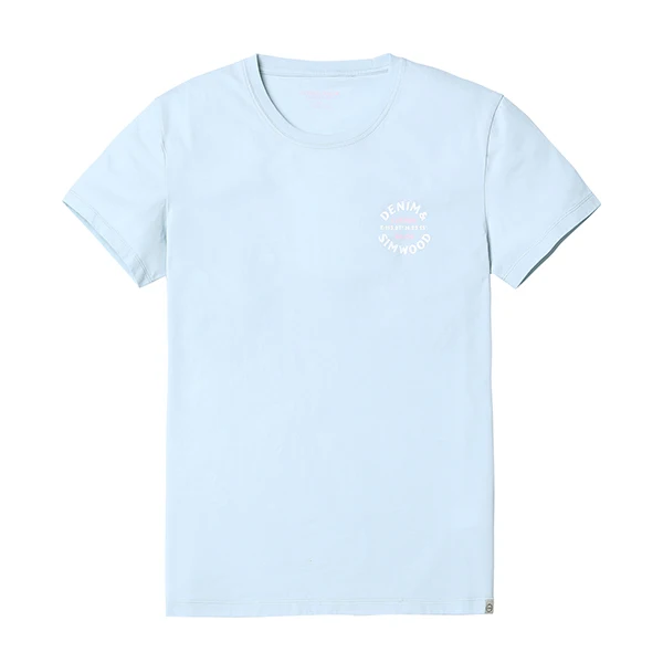 SIMWOOD, Мужская футболка, облегающая, модная, короткий рукав, круглый вырез, модная, облегающая, подходит размера плюс, хлопок, топы, футболка, одежда 180362 - Цвет: pink blue