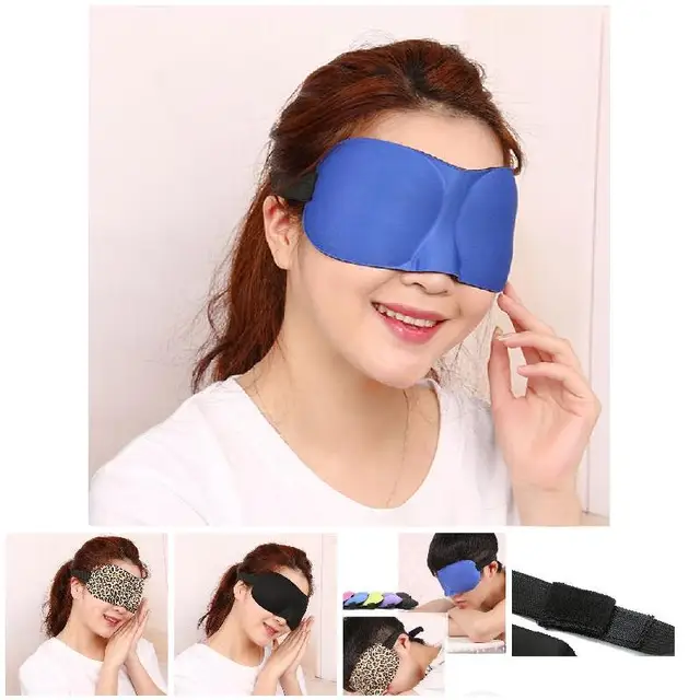 New Sleep Blackout Goggles 3D Eye Patch Fatigue Mitigation Breathable