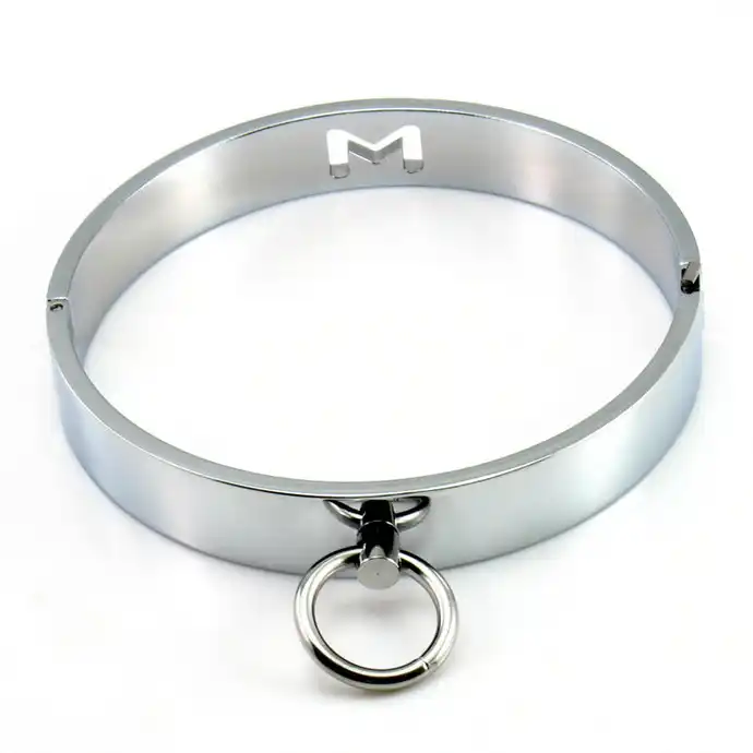 Bondage neck collars silver images 593