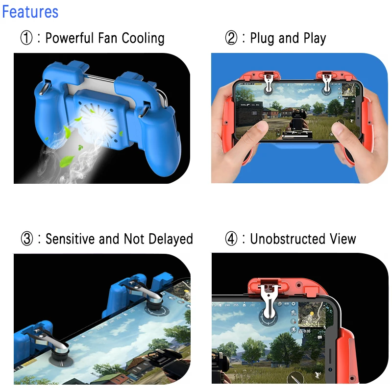 Gamepad For Pubg Game Controller For Mobile Phone Triggers Wireless Game Joystick Shooter Fire Butt