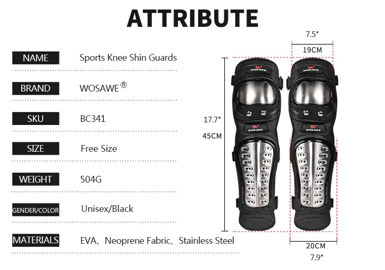 Knee Pads Motocicleta Motocross Armadura Equipamentos de