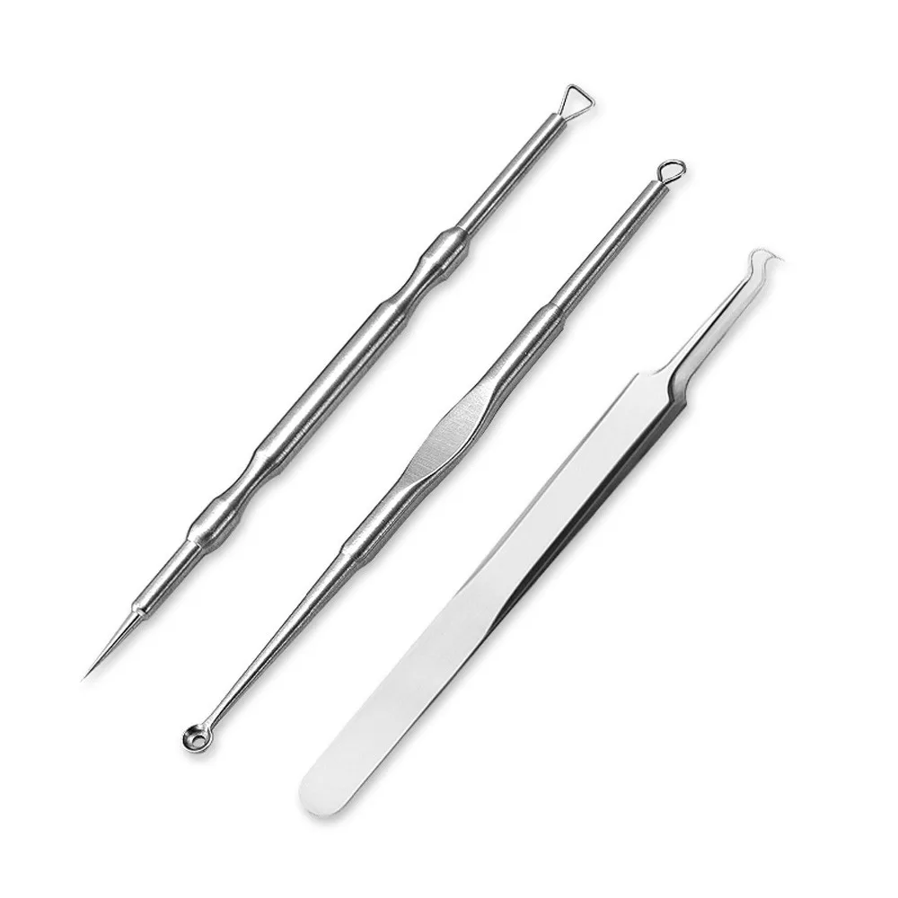 Acne Extractor Remover Tool Set Acne Extractor 3Pcs Pimple Blemish