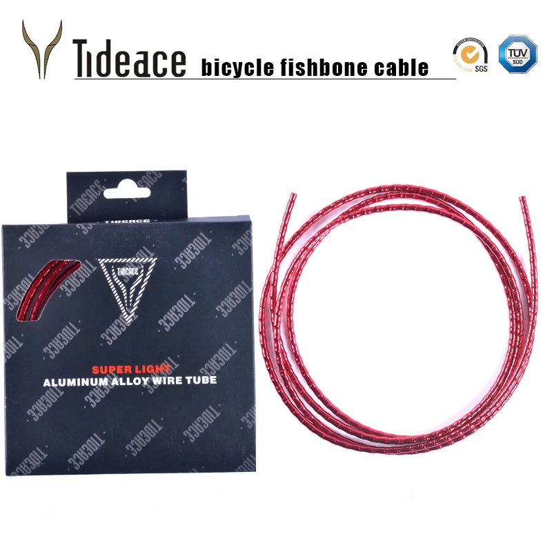 Tideace Road Or MTB Bicycle Shift Brake Cable Housing Bicycle Derailleur Tubing Fishbone Aluminum Housing Bike Cables Set
