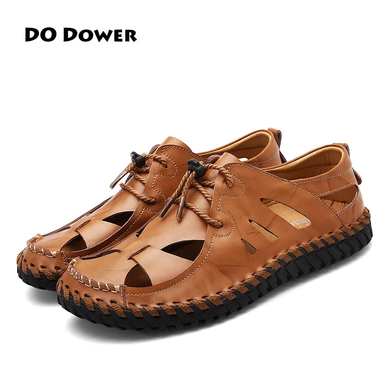 Do Dower 2017 New Style Outdoor font b Men b font Summer Leather font b Shoes
