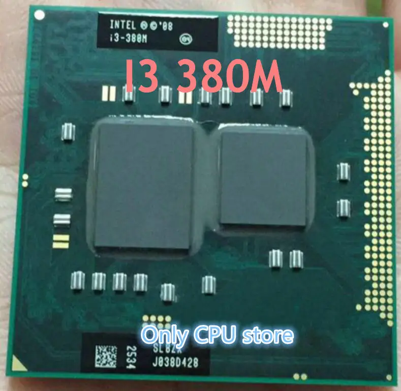 Оригинальный процессор latop Intel core I3 380M 3M Cache 2 5 ГГц ноутбук бесплатная доставка|cpu