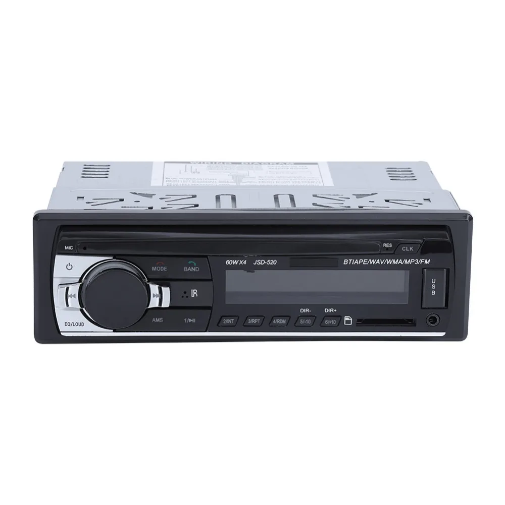 Цифровой автомобильный стерео радио MP3 USB SD AUX-IN fm-плеер в тире IPod 12 В Встроенный микрофон Bluetooth Поддержка громкой связи