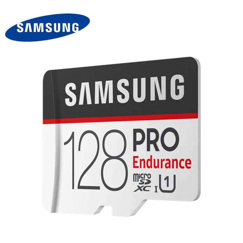 SAMSUNG PRO Endurance TF карты 128 ГБ, Micro sd карта, Class10 MicroSDXC UHS-1 4K слот для карт памяти 100 МБ/с. с адаптером селфи-стик для записи