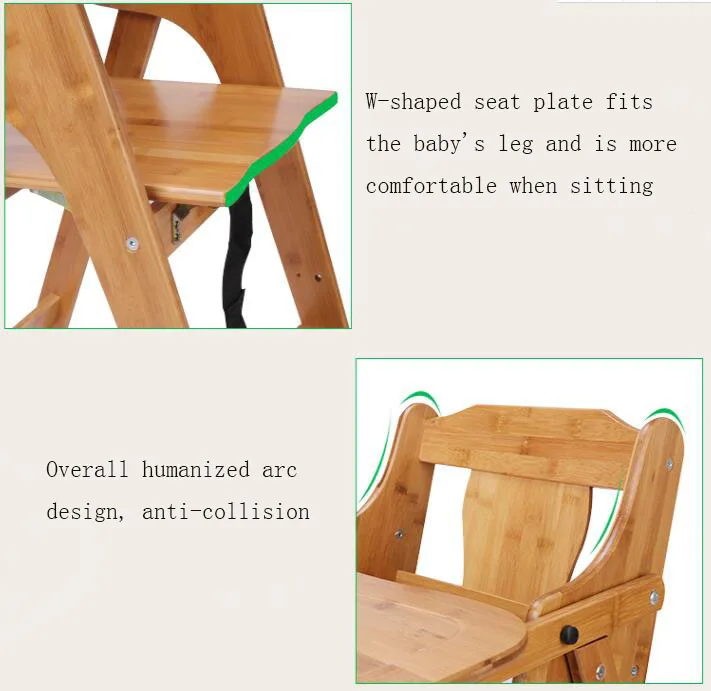 2019 Новый Универсальный складной бамбуковый детский dinette портативный многоцелевой детское сиденье долговечность и безопасность детское