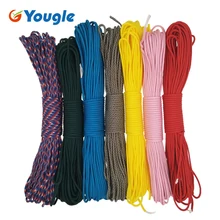 YOUGLE Paracord 550 100 футов Paracord веревка Mil Spec Тип III 7 прядей Paracorde 550 набор для выживания Оборудование 18-24