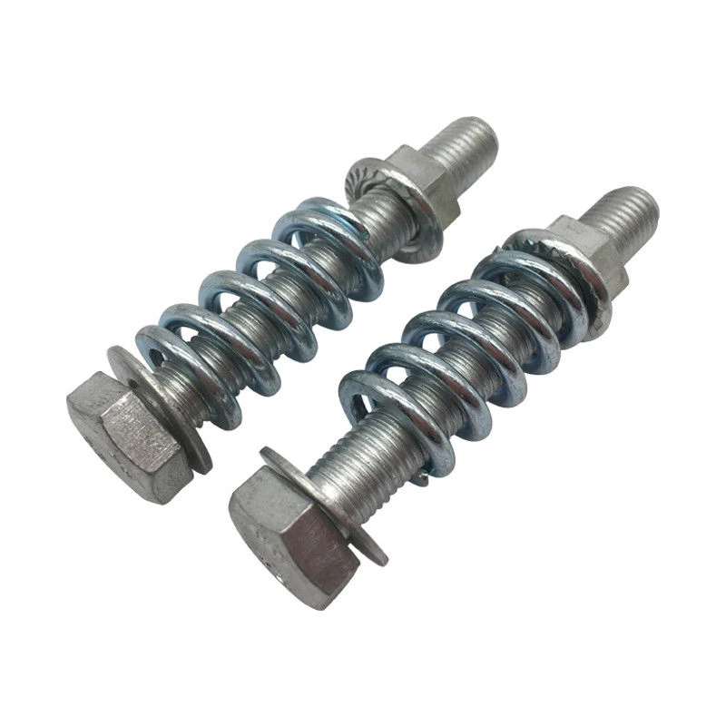 2X Mild Steel M10x1.25 Exhaust Spring Bolt Stud Nut Hardware Repair