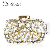 Chaliwini сумки для женщин сумки завод горный хрусталь для вечерних женщин клатч Новые Хрустальные женские кошельки и сумки