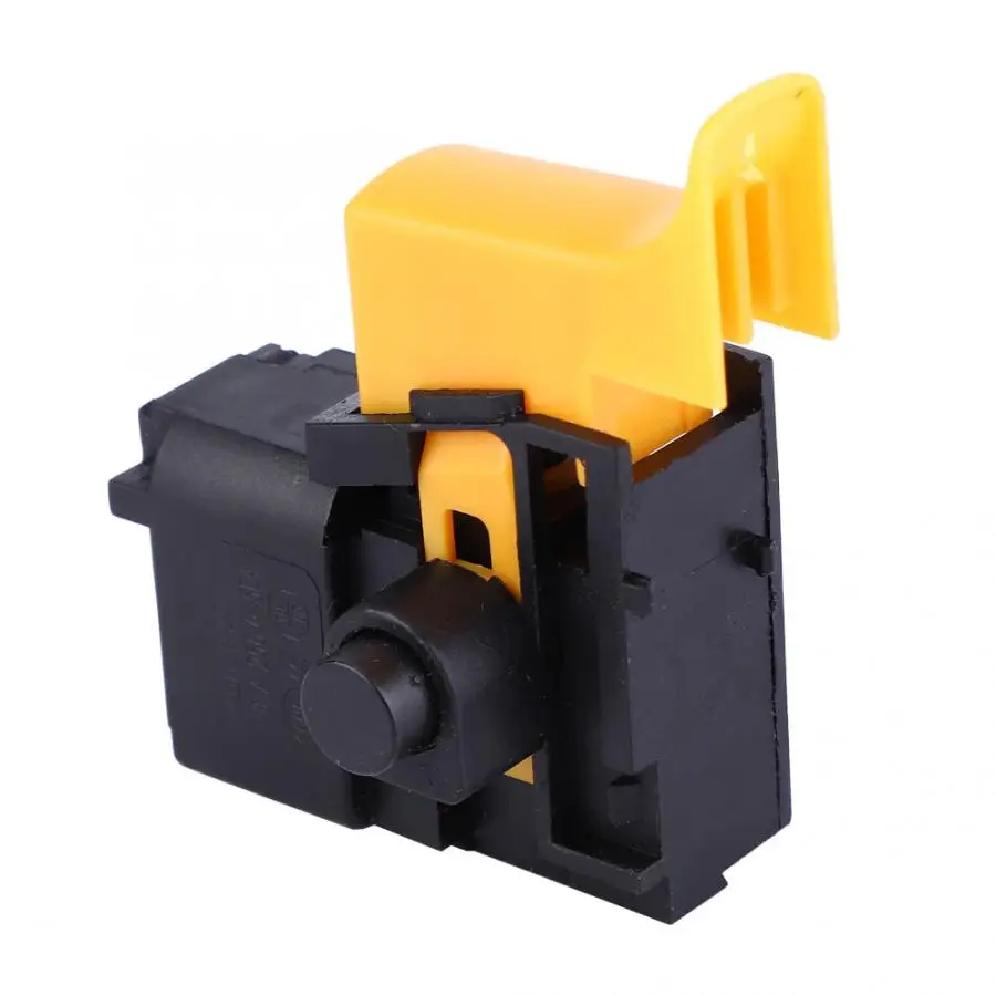 

8A Black Yellow Adjustable Speed Electric Drill Trigger Switch Fit For 160/200