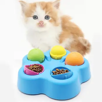 

Cats Dogs Roller Interactive Toys for Pets Smart Puzzle Slowing-Eating Training Educational Roller Feed Paw Dog Fun