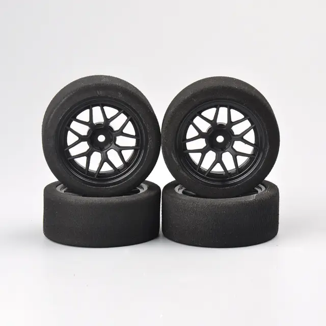 Cheap 4X 67mm Unique Foam Tires and Wheel Rim 12mm Hex For HSP HPI RC 1:10 on-Road Car