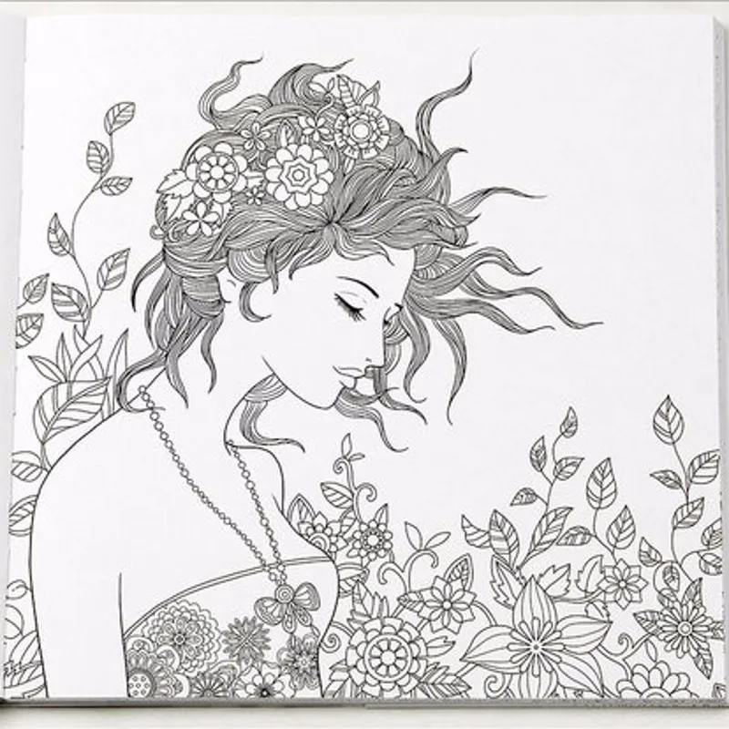 Плавающей кружева взрослых окраска книга Secret Garden арт РАСКРАСКИ АНТИСТРЕСС альбом для рисования для взрослых Chilldren