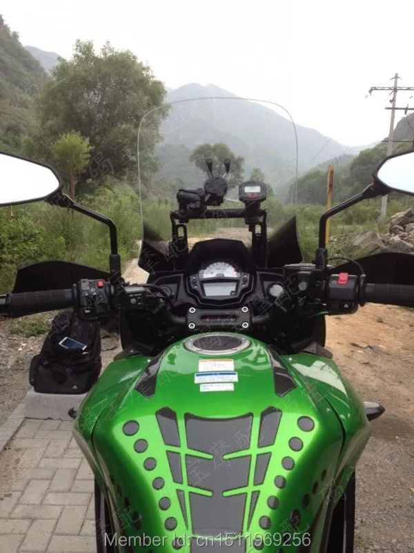 Удлинить повышение расширенный, утолщенный мотоциклетное ветровое стекло лобовое стекло, ветровой щиток для Kawasaki versys 650
