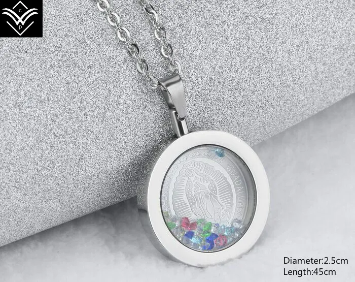 

Fashion Titanium Zircon Female Guadalupe Necklace Pendant hot sale