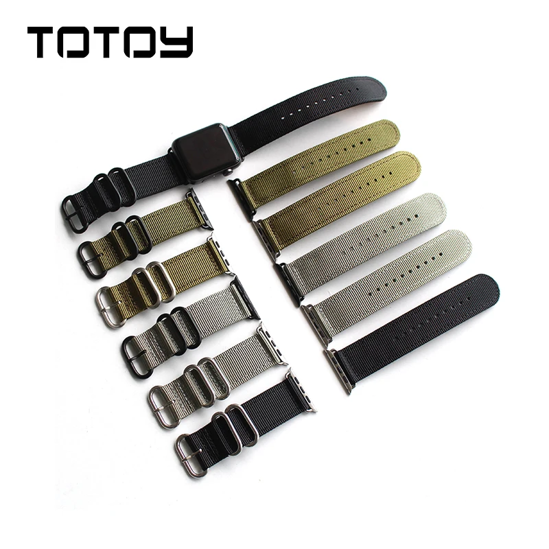 

Classic Men's Nylon Watchbands, 38MM / 42MM Soft Anti-Sweat Strap, For Smart Watch Watchbands, Fast Delivery