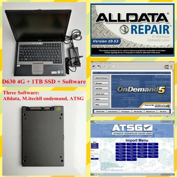 

Alldata and mitchell software alldata 10.53 + Mitchell ondemend 2015 + ATSG 2012 3 in 1TB SSD installed well on D630 Laptop 4G