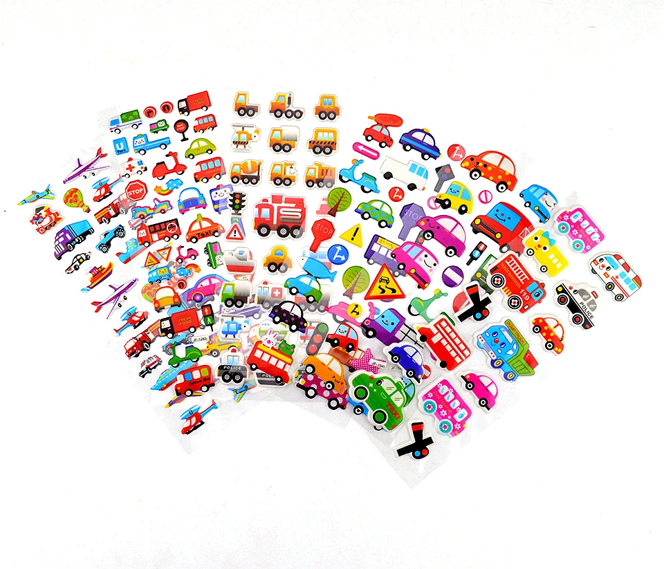 6 комплектов 3D Пушистый пузырь macbook Наклейка s аниме бумажная наклейка на телефон DIY детские игрушки для детей дети мальчик девочка Рождественский подарок