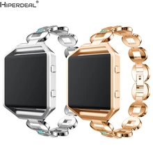 HIPERDEAL сменный ремешок из нержавеющей стали с металлической рамкой для Fitbit Blaze